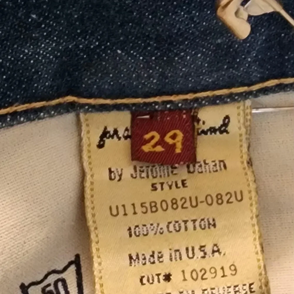 7 For All Mankind Dark Blue Flare Jeans - Picture 8 of 8